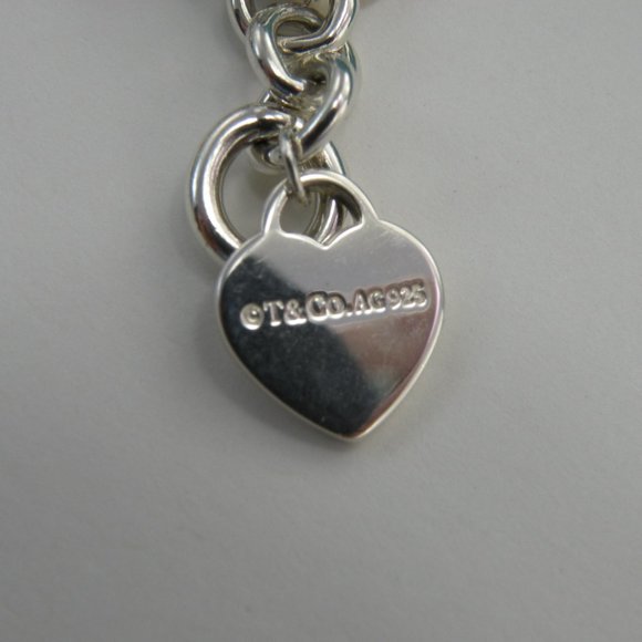 Tiffany & Co. Silver Heart Tag Bracelet - Picture 6 of 11